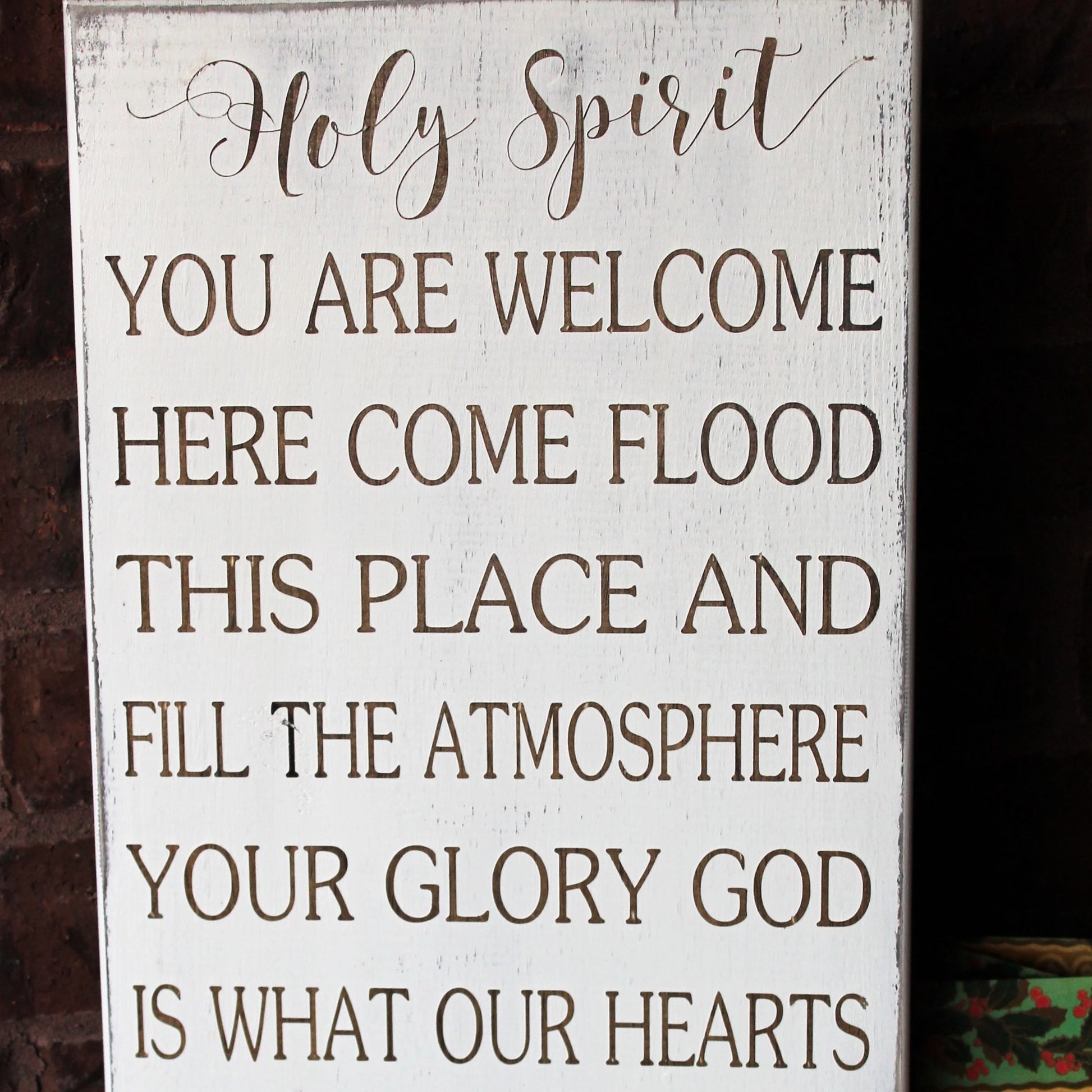 holy spirit you are welcome here