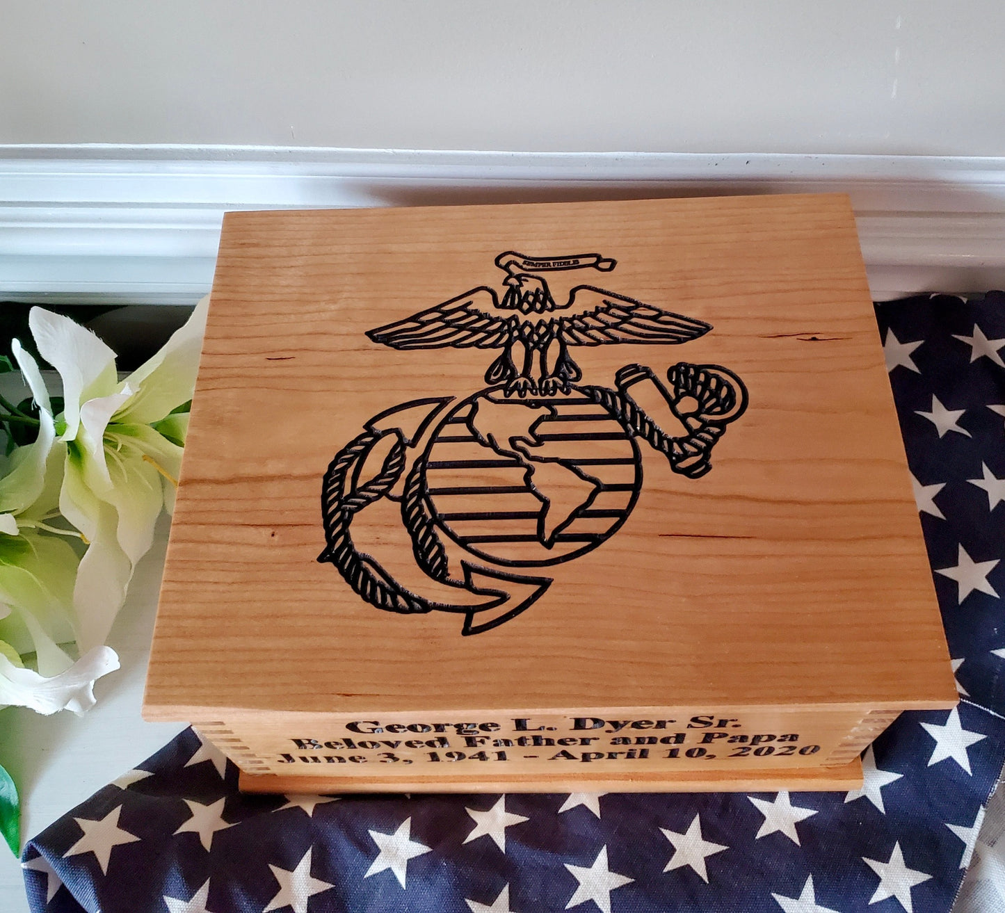 military cremation urn