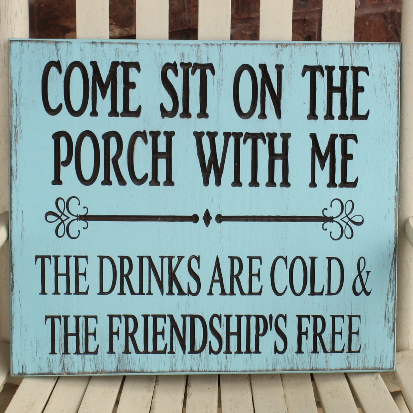 come sit on the porch