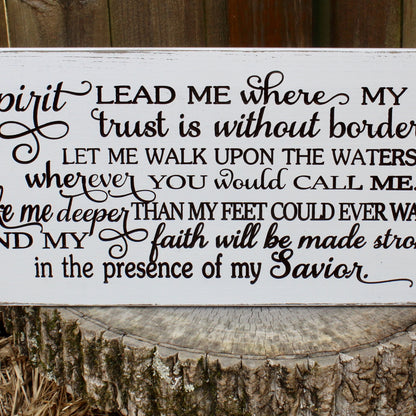 christian wood sign