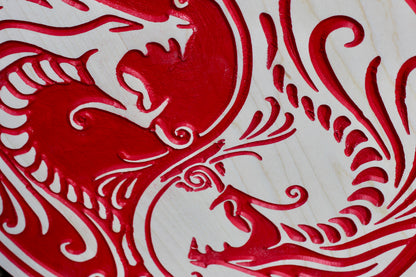 dragons wall hanging