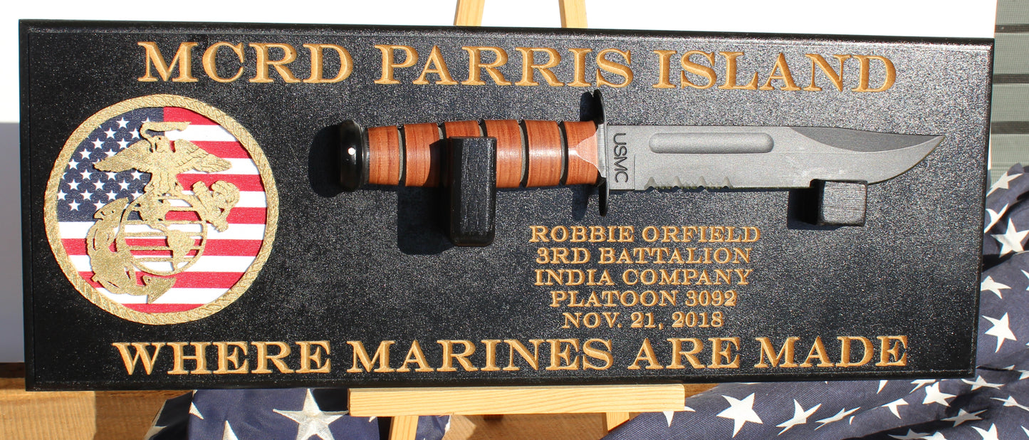 Marine Corps Knife Display