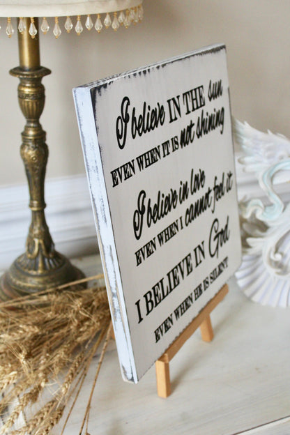 carved wooden sign