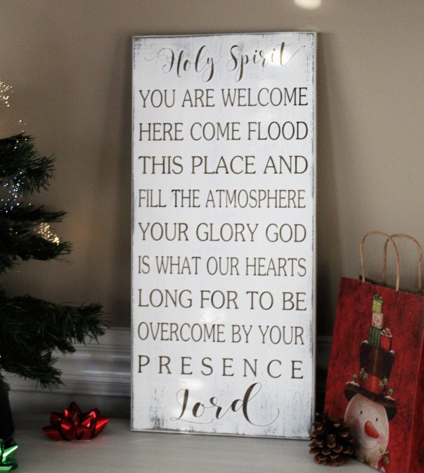holy spirit you are welcome here wall art