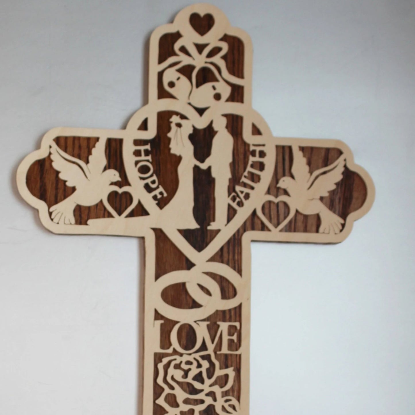 Wedding Cross Made Of Wood